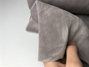 Bomuldsvelour - flot og enkel, grå
